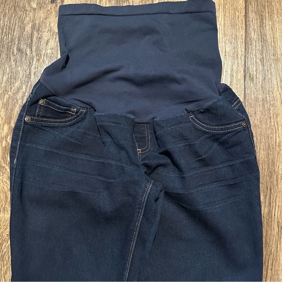 Indigo Blue Maternity Skinny Jeans Size Medium - Picture 2 of 7